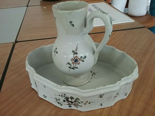 Ancien broc cruche plat - ancien,