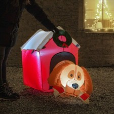 120cm Noël Gonflable Chien