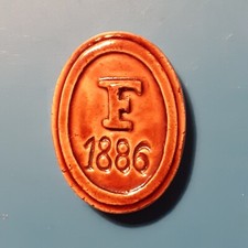 FEVE FAUCHON Commémoration centenaire 1986/ PAGIS céramique marron