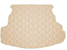 Matelassé Cuir artificiel BEIGE Tapis coffre pour Mazda 6 berline 2002-2007
