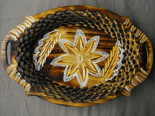 Ancienne assiette bois - en,
