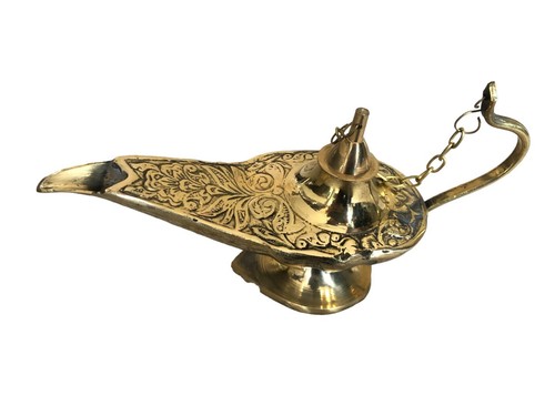 Lampe huile laiton - lampe,