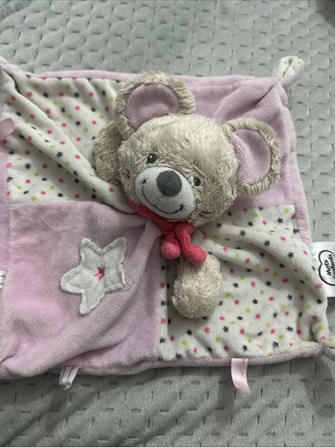 Doudou souris plat - plat, rose