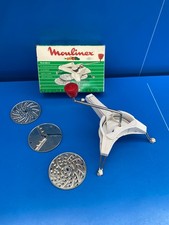 Ancien Mouli-Julienne Blanc Vintage Complet hachoir coupe Moulinex boite N°A1