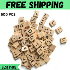 500 Pcs Wood Scrabble Tiles