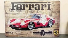 Metal Sign Plaque Ferrari testarossa 308 348 355 328 488 458 430 Vintage GTO GT