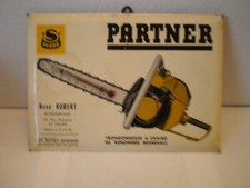 ancien GLOCOIDE PUBLICITAIRE TRONCONNEUSE PARTNER 23,8cm x 16,8cm