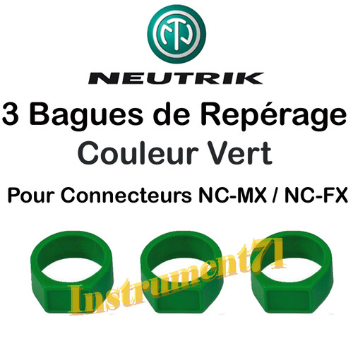 Anneaux couleur vert - vert, pour