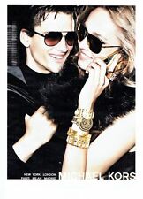 PUBLICITE ADVERTISING 027  2012   les lunettes solaires montres Michael Kors