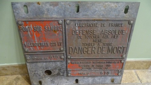 Plaque fonte edf - fonte,