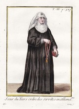 Servante Ordre Costume Nonne