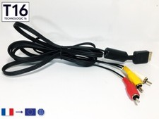Playstation 1, 2, 3, PSX/ Câble Officiel 1,70m Audio Vidéo 3 RCA TV Analogique