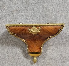 Console d'applique formant cul de lampe de cartel style Louis XV en bois de rose