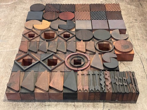 Letterpress wood type - wood,