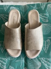 Mules  Sabots "GABOR"  Cuir , très Souple  Semelle Rembourrée T.38 ETAT  NEUF