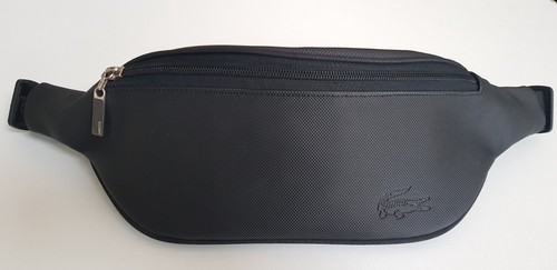 Sac banane zippé noir lacoste - sac,
