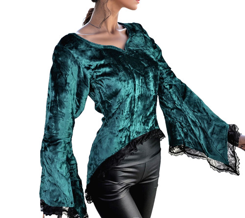 Tunique velours gothique pixie - tunique,