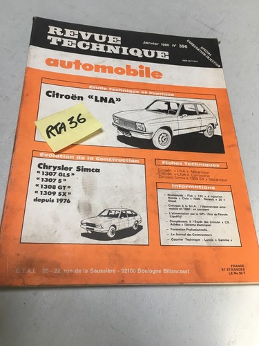 Revue technique automobile - revue,