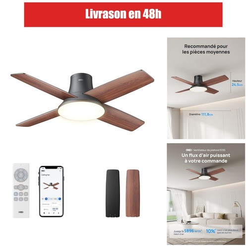 Dreo ventilateur plafond - de,