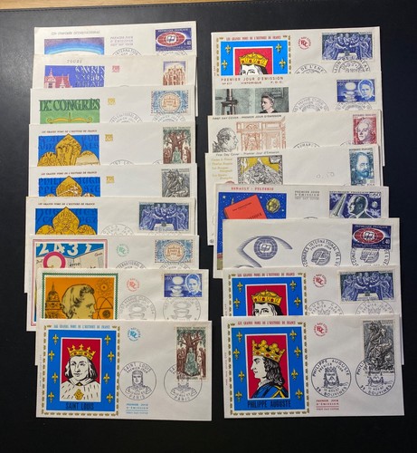 Fdc lot enveloppes 1er - 17,