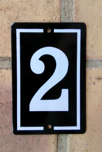 Plaque emaillee numero rue - emaillee,