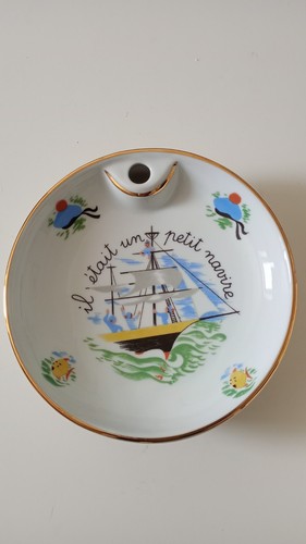 Ancienne assiette bouillie - a,