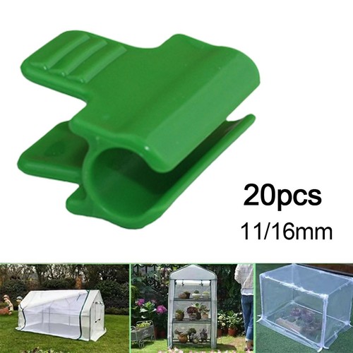 Clips plastique vert 20pcs - plastique,