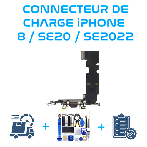 Connecteur charge iphone 8 - connecteur,