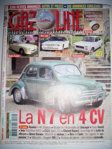 Gazoline 119 renault 4cv - -,
