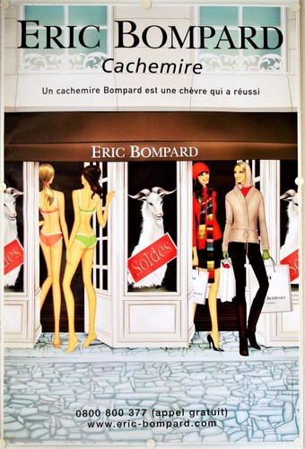 Affiche eric bompard cachemire - eric,