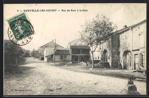Cpa neuvelle lès voisey - neuvelle-lès-voisey,, rue
