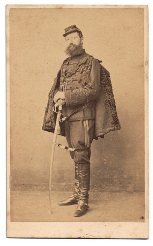 Cdv second empire - second, militaire