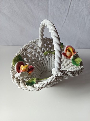 Panier porcelaine tressée