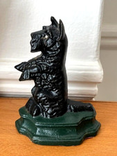 CALE PORTE EN FONTE Chien Ecossais Excellent état ! H=13,2cm !