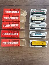 lot 5 anciens wagons 2467 R G H J  Fleischmann Piccolo en boite echelle N