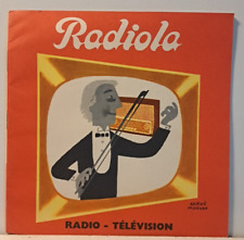 Radiola radio télévision Hi Fi catalogue  doc originale France années 60 Morvan