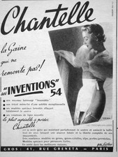 PUBLICITÉ 1954 CHANTELLE