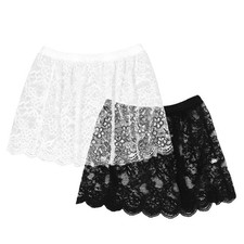 2 Pcs Jupe En Dentelle