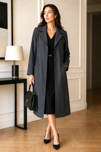 Agnes charcoal wide collar - b,