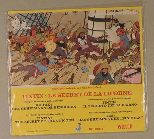 Herge tintin transferts - tintin,