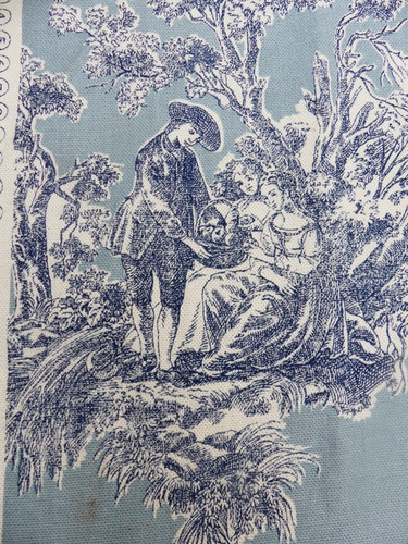 Petit coupon toile jouy - coupon, de