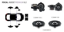 Set Haut-Parleurs + Caisson de Basse Focal Plug Et Play pour BMW Serie 1 F20