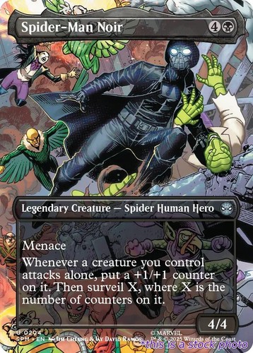 Spider man noir - spider-man, (borderless)