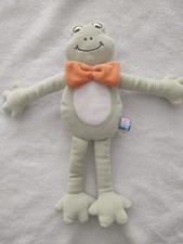 Doudou grenouille vert blanc - grenouille,