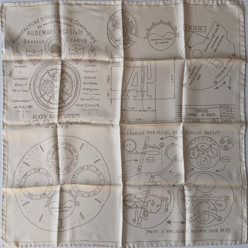 Foulard pure soie ivoire