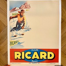 RICARD - SKI -  AFFICHE