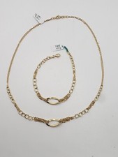 Parure pour Femmes Collier et Bracelet en or Jaune 750 18KT 11,7 Taille (6192)