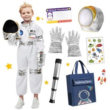 Déguisement Astronaute Enfant Costume Astronaute avec Astronaute Casque Astro...