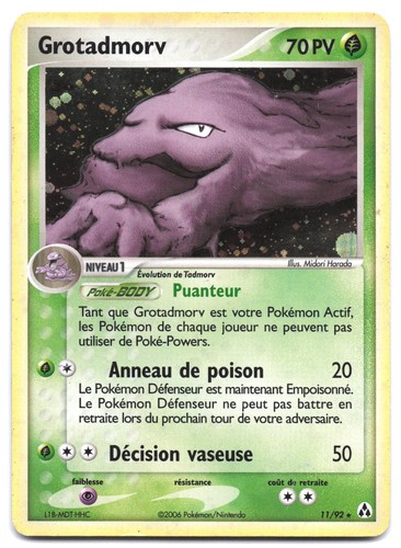 Carte pokémon grotadmorv - pokémon,