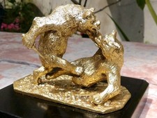 Antique sculpture bronze - , doré